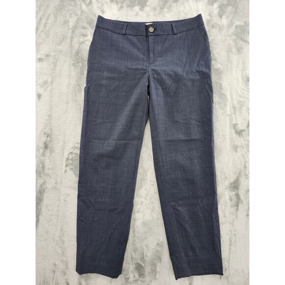 Banana Republic Martin Fit Stretch Wool Trouser Pants Size 6 Blue Office Career - Picture 1 of 13